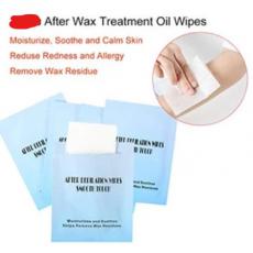  Wax Removal Wipe Individually Mild Formula Moisturize Skin After Depilation Wipes Wax Oil Cleaning For Hair Remova