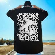 ��-1883 OVERSIZE M-4XL�� tshirt ����ͼ�� ��Ů�����Դ� ����װ ϴ�»���ϴ ����ɫ